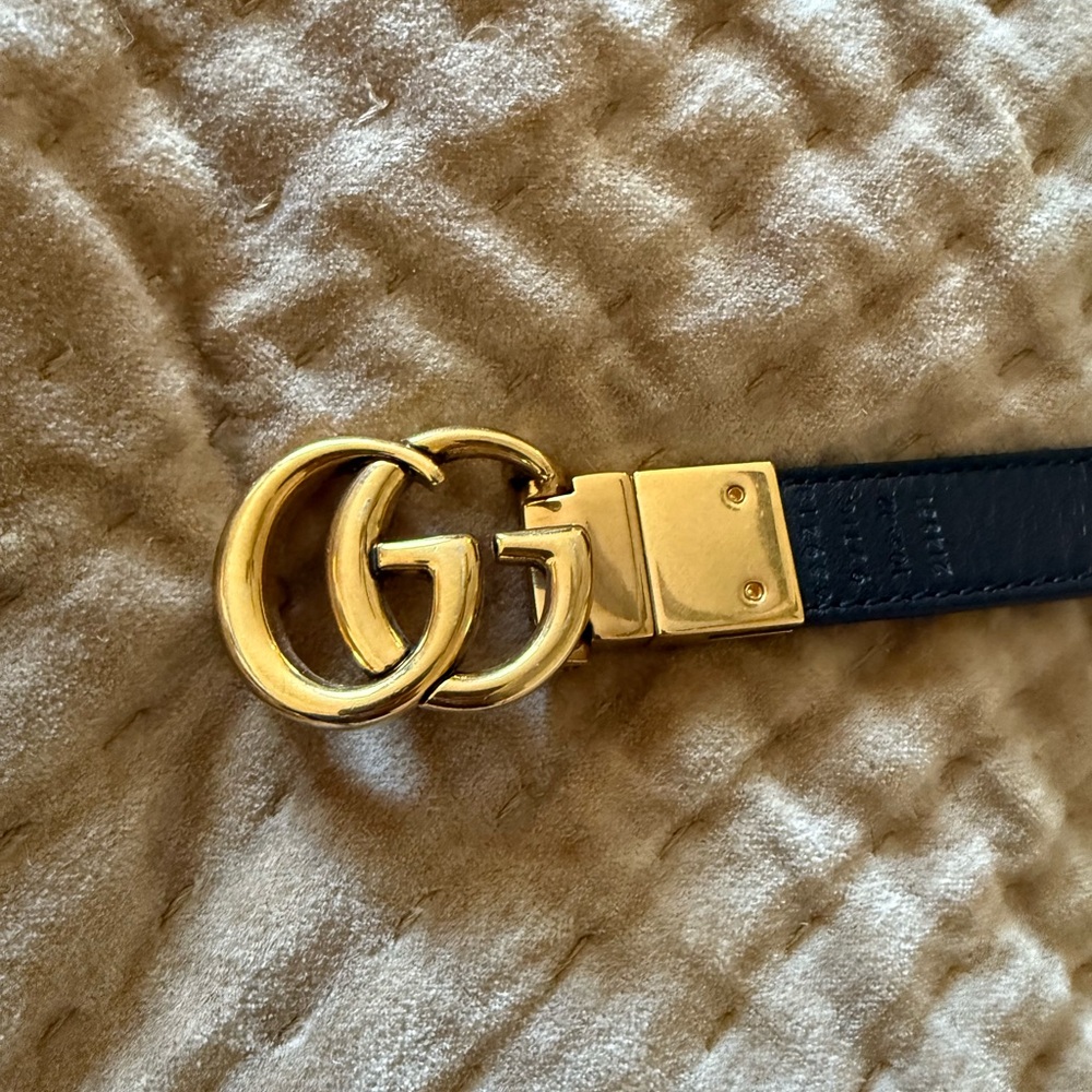 Reversible GG Marmont thin belt